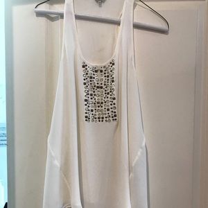 Guess Studded White Tank